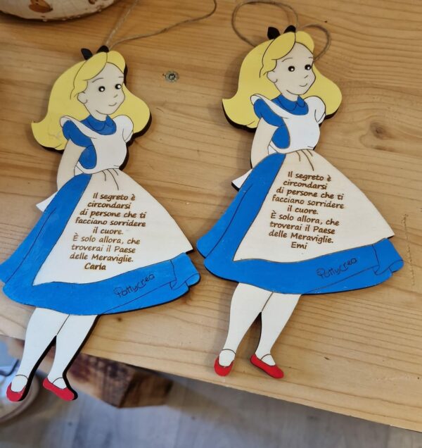 Alice personalizzabile 20cm dipinta a mano