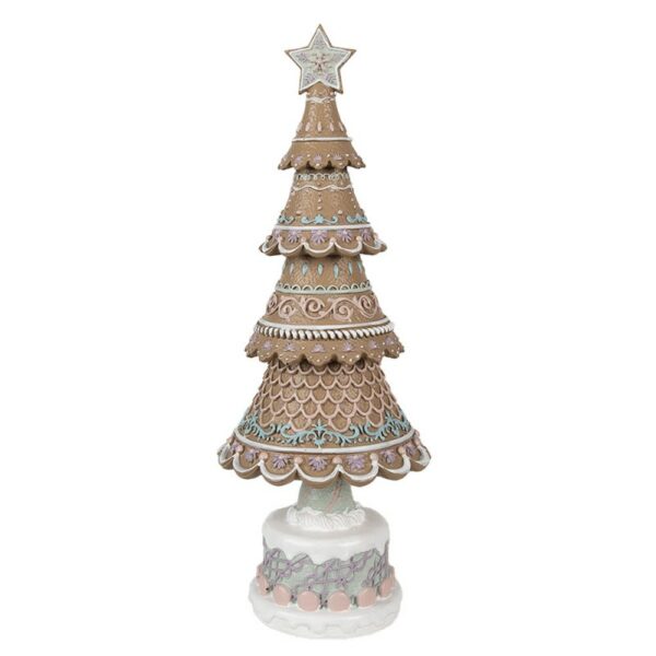 Albero di natale marrone e rosa 16x42cm Clayre