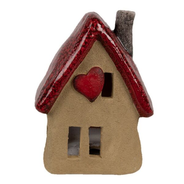 Casa marrone rosso 12x9x16cm Clayre