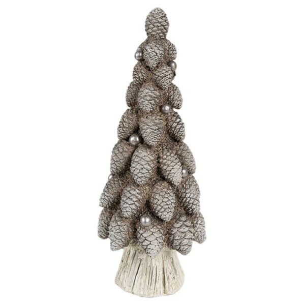 Statuetta decorativa Albero di Natale Ø 7x19 cm Marrone Clayre